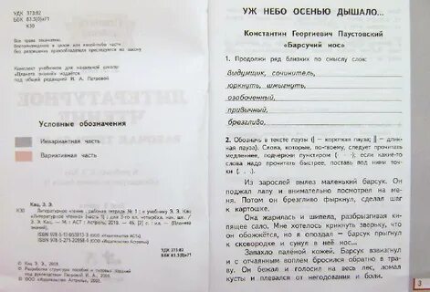 Решебник рабочая тетрадь по чтению 3
