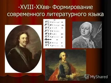 История развития литературного языка