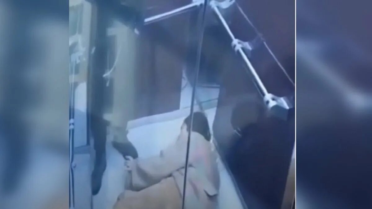 Мужчина избивает девушку в лифте. Женщина избила девочку в лифте.