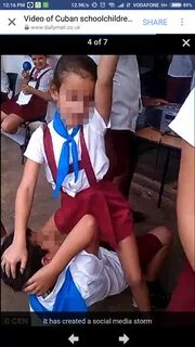 A video of obscene dance by small Cuban students in school brew an.