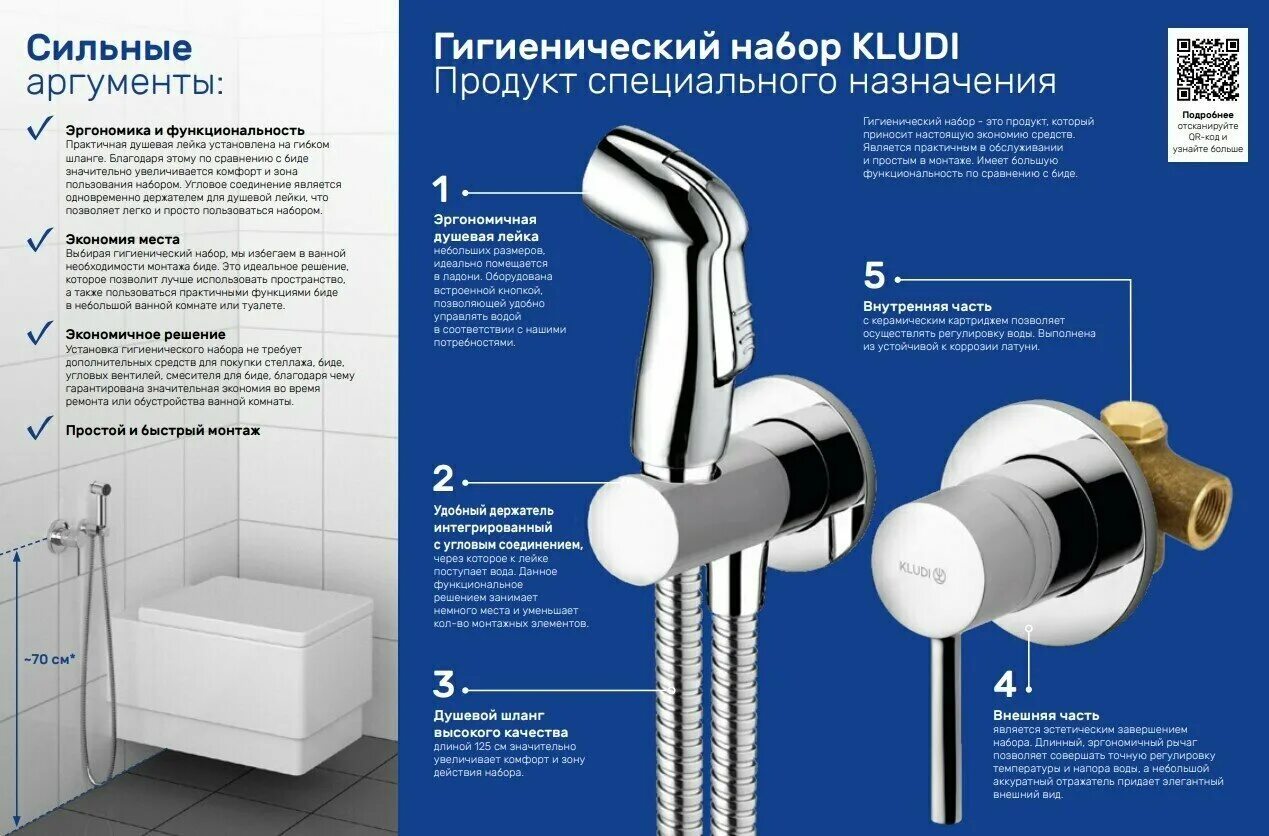 Установка гигиенического душа в Екатеринбурге