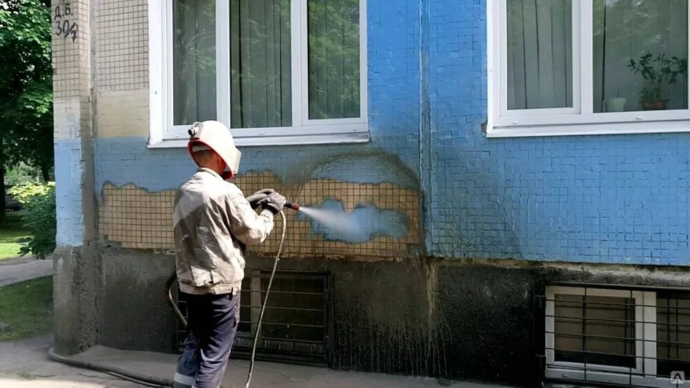 Чем отмыть фасадную краску