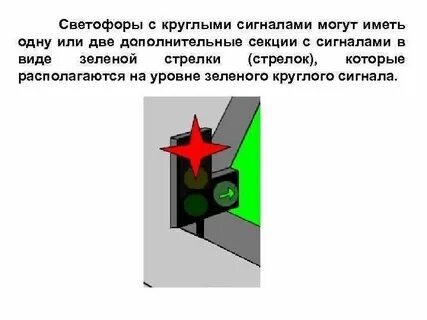 Стрелка на зеленом сигнале
