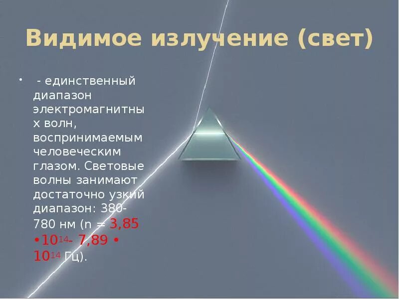 Видимый глазом диапазон электромагнитного излучения. Свет видимое излучение. Свет видимые лучи. Видимый свет излучение.