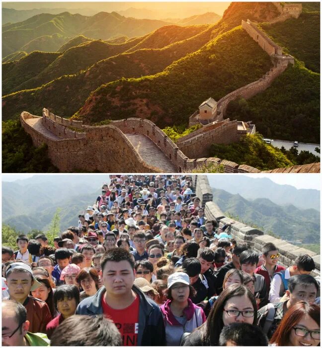 Великая китайская стена ожидание и реальность. Великая китайская стена туристы. Великая китайская стена в реальности. Китайская стена ожидание и реальность.
