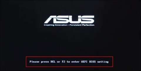 Press f2 to enter setup