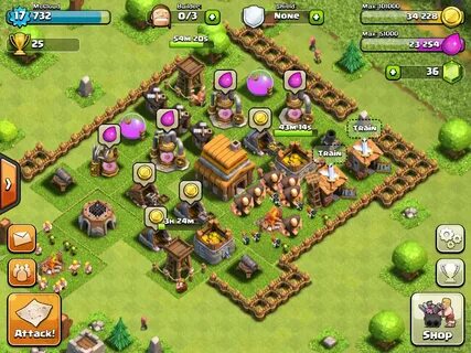 Clash of clans приложении