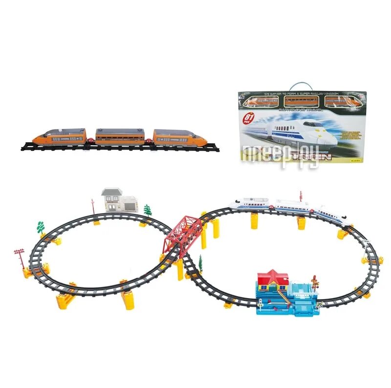 Железная дорога голубая стрела с маяком и мостом. Powertrains железная дорога с мостом jp41384. Железная дорога голубая стрела 87174. 06386h 4aa игрушка железная дорога. Train electric autree игрушка поезд.