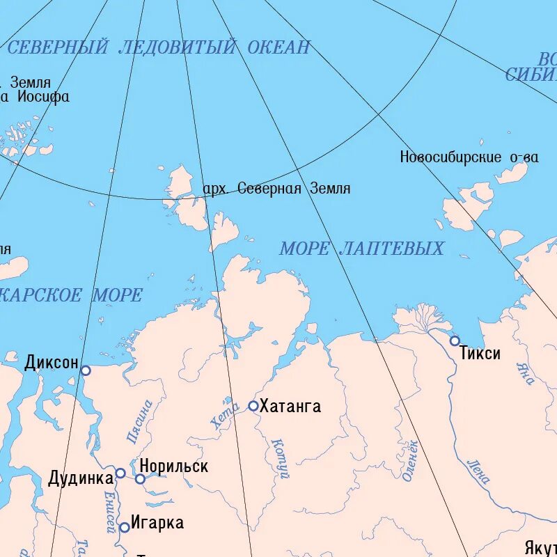 Архангельск какой океан. П ов Таймыр расположение. Море Лаптевых на карте России. Остров Таймыр на карте.