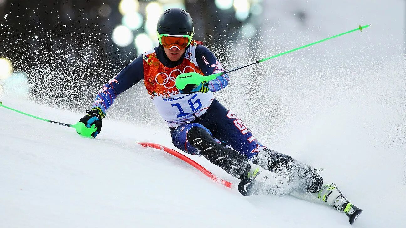 Лыжный спорт программы. Тед Лигети горнолыжник. Лыжный спорт слалом. Лыжный слалом Паралимпиада. Горные лыжи Сочи 2014.