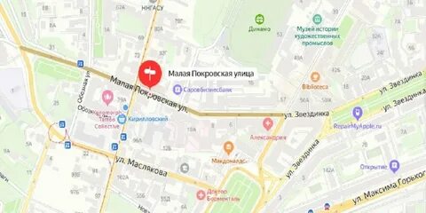 Звездинка на карте нижнего новгорода