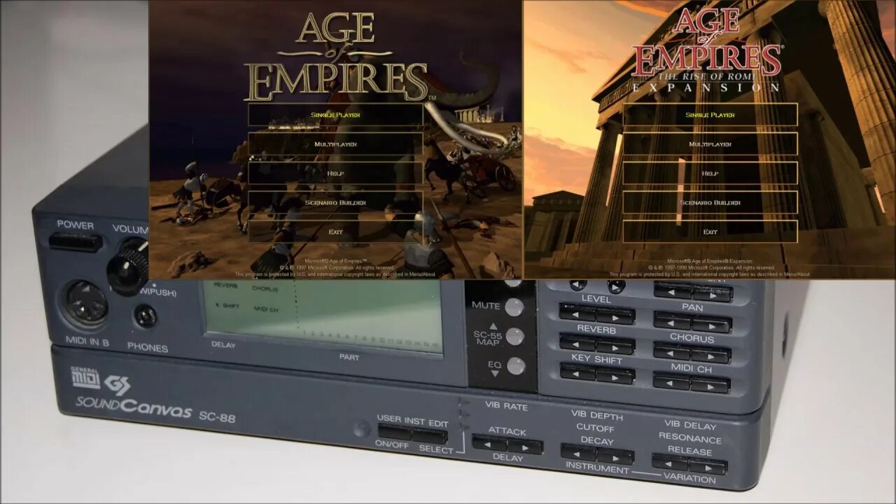 Midi soundtrack. Aoe 1 ost midi. canvas edit sc-88.