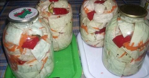 Рецепт капусты кусочками на зиму