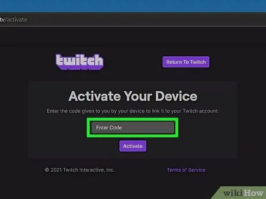 Twitch activate code. Twitch activate code