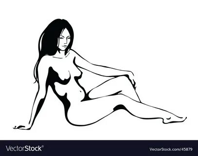 Nude vector image on VectorStock.