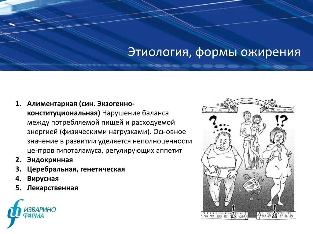 Генез ожирения. Формы ожирения. Алиментарная форма ожирения. Алиментарное ожирение и экзогенное.