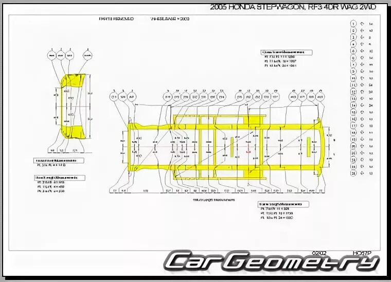 Размер honda stepwgn. Геометрия кузова Honda Stepwgn RG. Honda Stepwgn rf1 габариты. Stepwgn rf2 размер. Honda Stepwgn spada Размеры кузова.