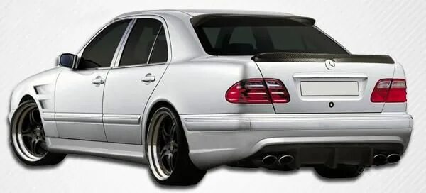 Задний бампер w210. Обвес лоринзер w210. задний бампер мерседес 210. mercedes w210 диффузор. w210 в амг обвесе.