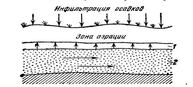 Воды зоны аэрации. Инфильтрационное происхождение подземных вод. Схема инфильтрации подземных вод. Капиллярная кайма грунтовых вод это. Инфильтрация подземных вод.