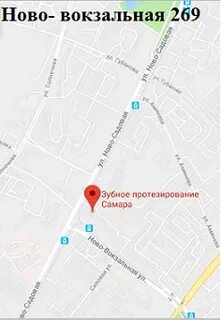 Нововокзальная самара на карте