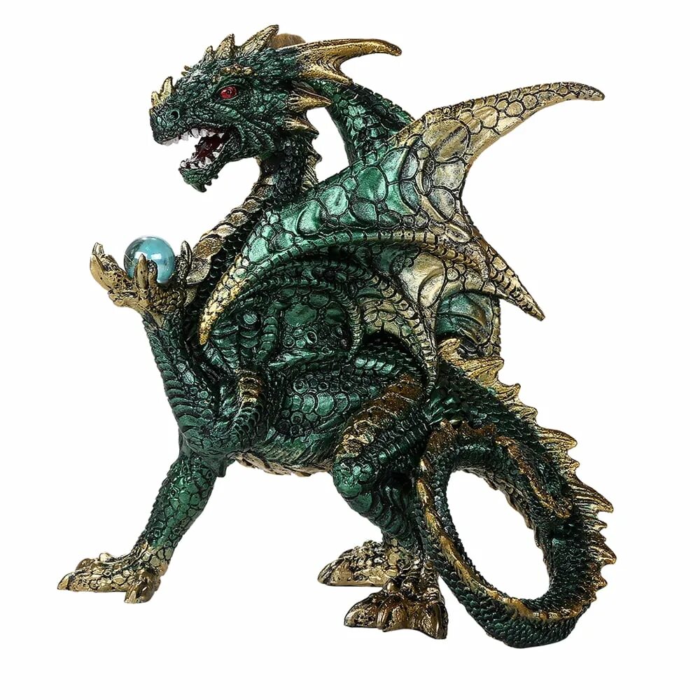 Pacific Giftware дракон. Gold Dragon Norzul Miniature. Зеленый дракон статуэтка. Зеленый дракон с жемчужиной.