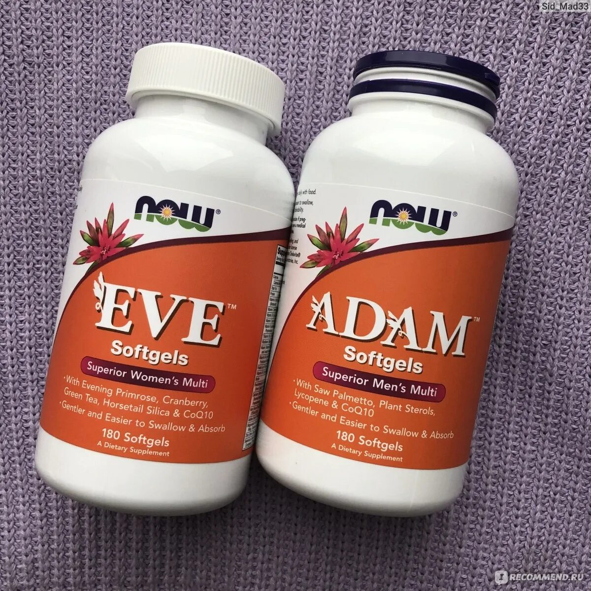 Now витамины для мужчин. Витамины Adam Softgels. Now Eve Superior women's Multi (90 капс.). Eve Softgels витамины для женщин.
