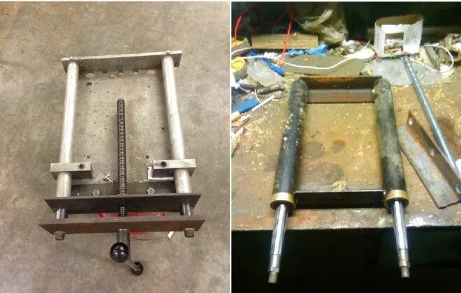 Fabricando Asientos con Amortiguadores Reutilizando Partes de un Automóvil en De