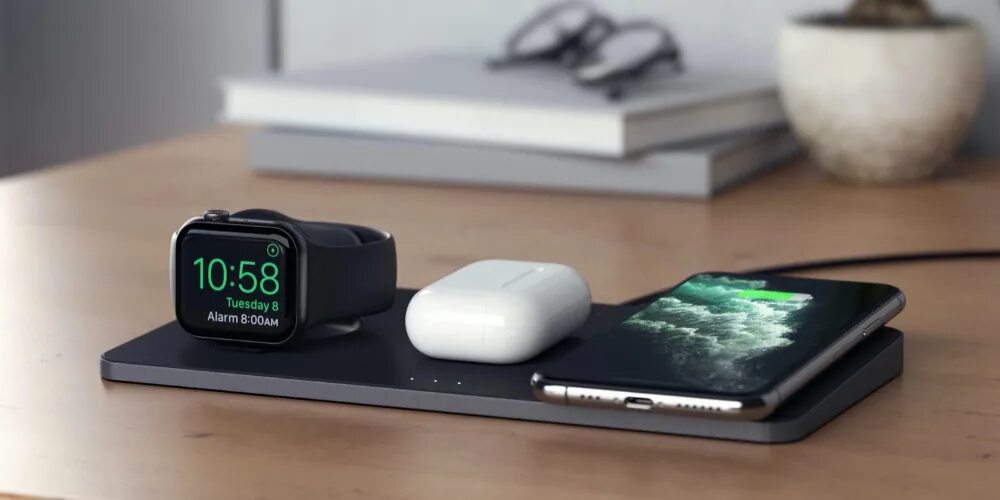 Satechi Trio Wireless Charging Pad. Satechi беспроводная зарядка для Apple. Satechi Trio Wireless Charging Pad Space Gray. Satechi беспроводная зарядка St-x3twcpm. Станция для часов наушников и часов