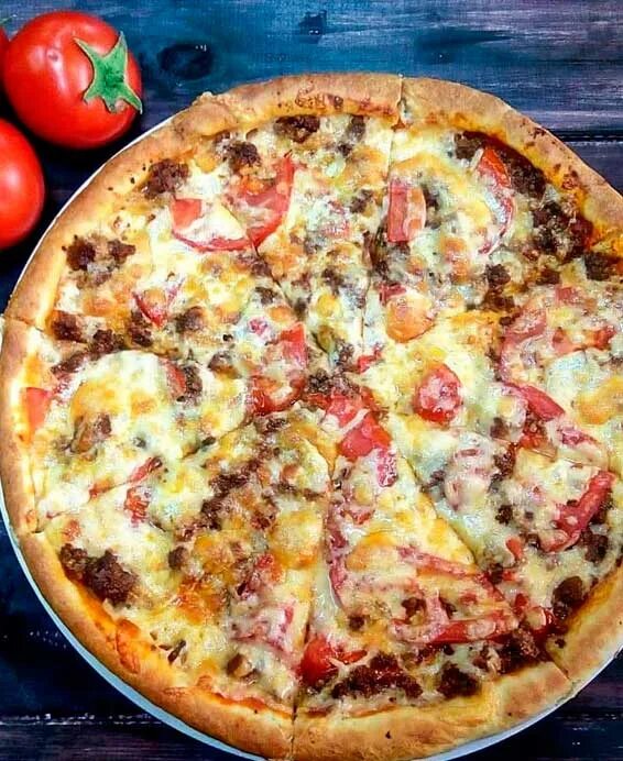 Пицца с мясным фаршем