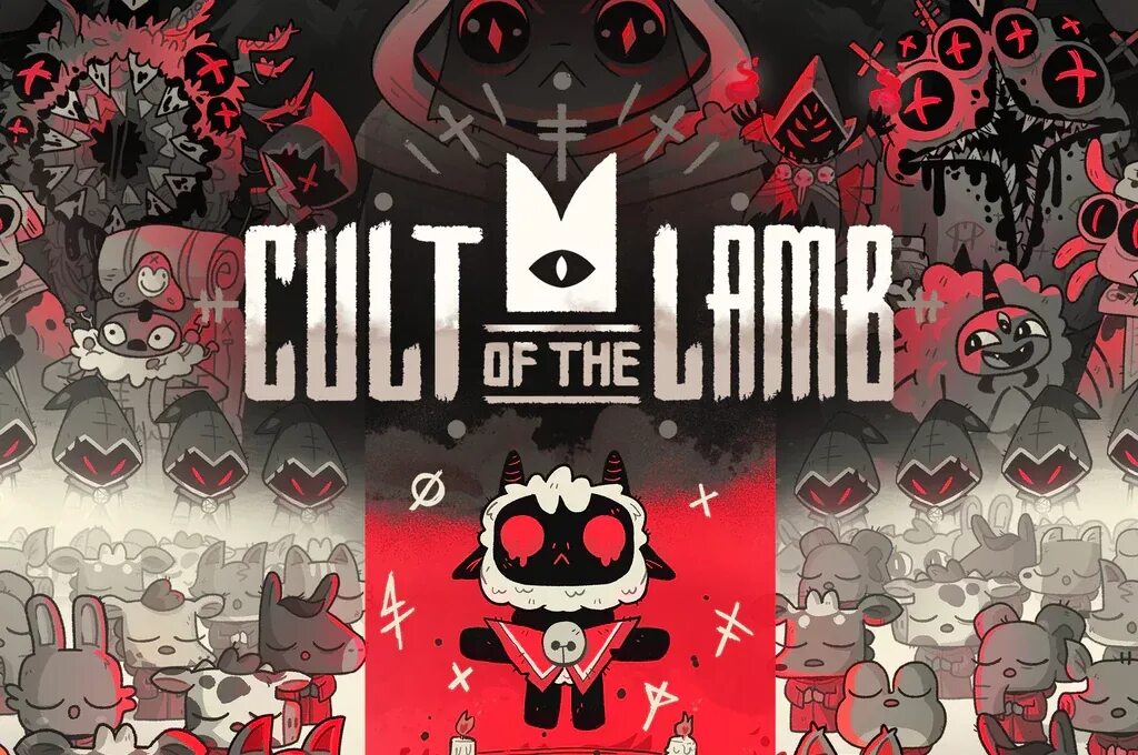 Cult of the lamb ps5. Cult of the Lamb игра. Cult of the Lamb игра арт. Cult of the Lamb арты. Cult of the Lamb Постер.
