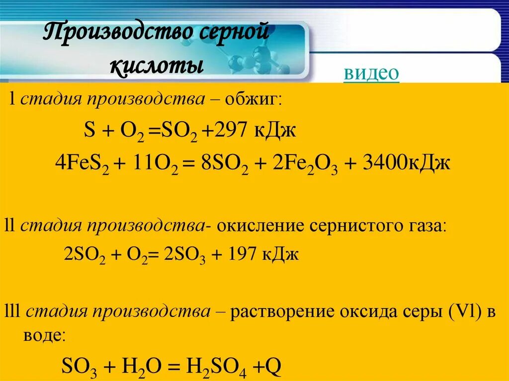 Оксид серы 6 соединения