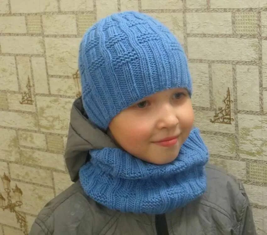 Вяжем шапку мальчику