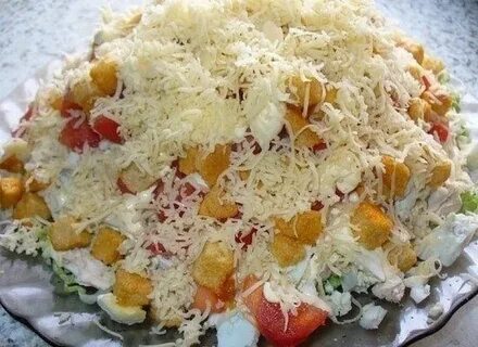 Салат с курицей помидорами сыром огурцами