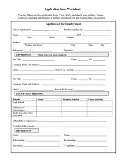 Filling in filling out