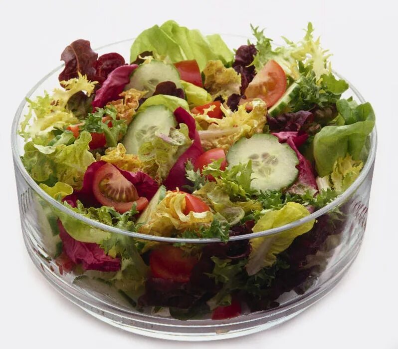 Салаты. Овощной салат. Салат в салатнике. Салат из свежих овощей и фруктов. Салаты из овощей без майонеза