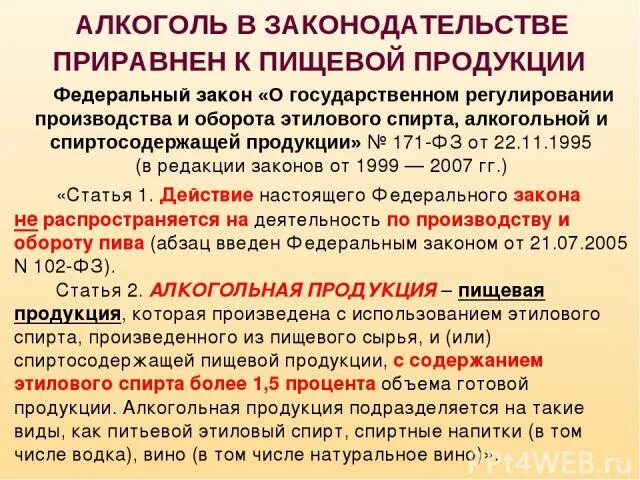 22.11 1995 n 171 фз. Государственное регулирование алкогольной продукции. Федеральный закон о регулировании алкогольной продукции. Оборот этилового спирта. Алкогольная продукция подразделяется.