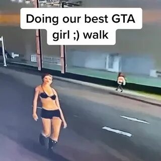 doing our best #gta girl ;) walk 😂 who was your favorite ? @zakhayden @tri...