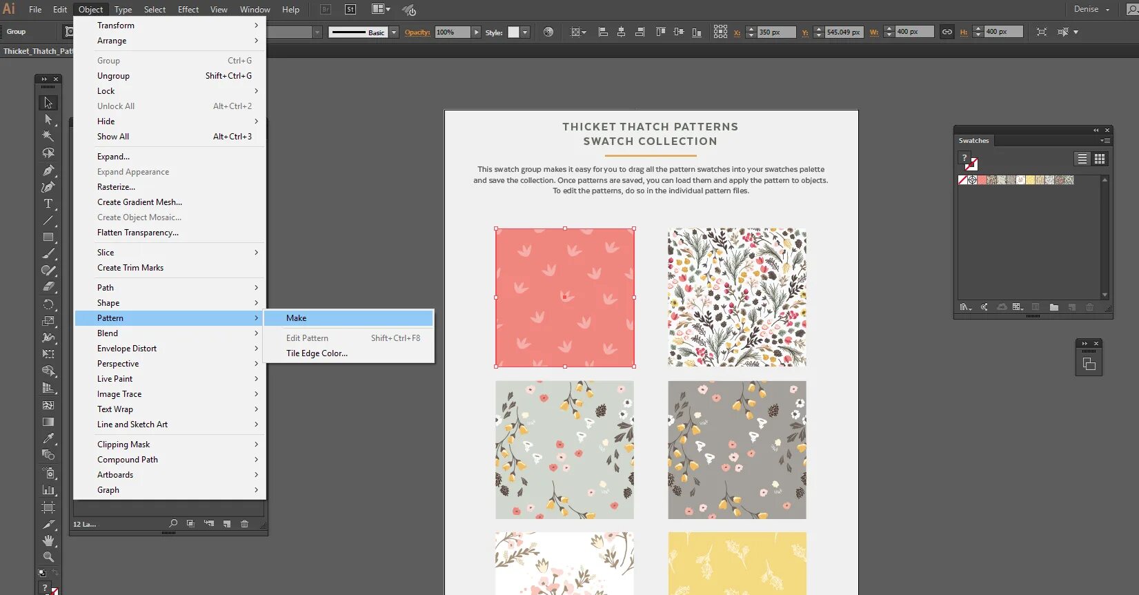 Паттерны для иллюстратора. Создание паттерна в иллюстраторе. Как создать паттерн в иллюстраторе. Swatches в иллюстраторе. Object pattern