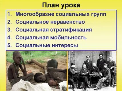 Социальное неравенство урок