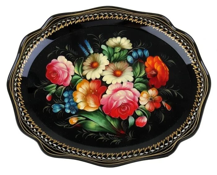 м р митрофанов поднос овальной формы. осип вишняков жостово. художник расписал 30 подносов. жостовская роспись фролова наталья. жостовские подносы савельев.