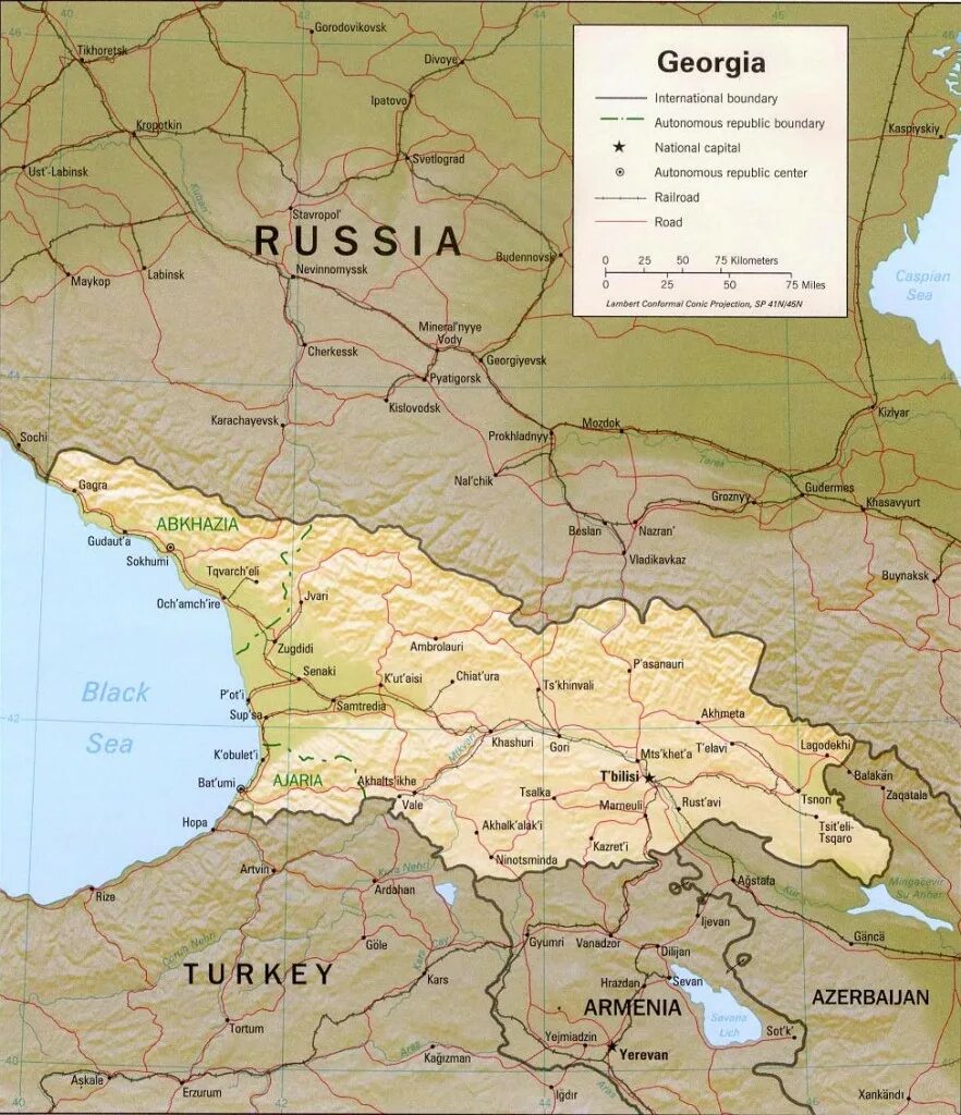 Где находится грузия. Политическая карта Грузии. Западная Грузия карта. Границы Грузии на карте. Географическая карта Грузии.