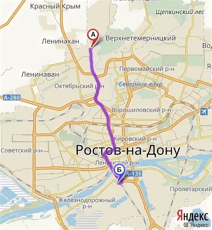 Первомайская ростов карта