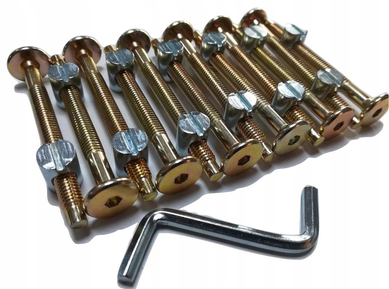 Шурупы для детской кроватки. Набор закладных винтов-шайб-гаек m6x15мм 1 компл. Болты для кроватки. Мебельная стяжка zipbolt. Винт баррель гайка мебельные.