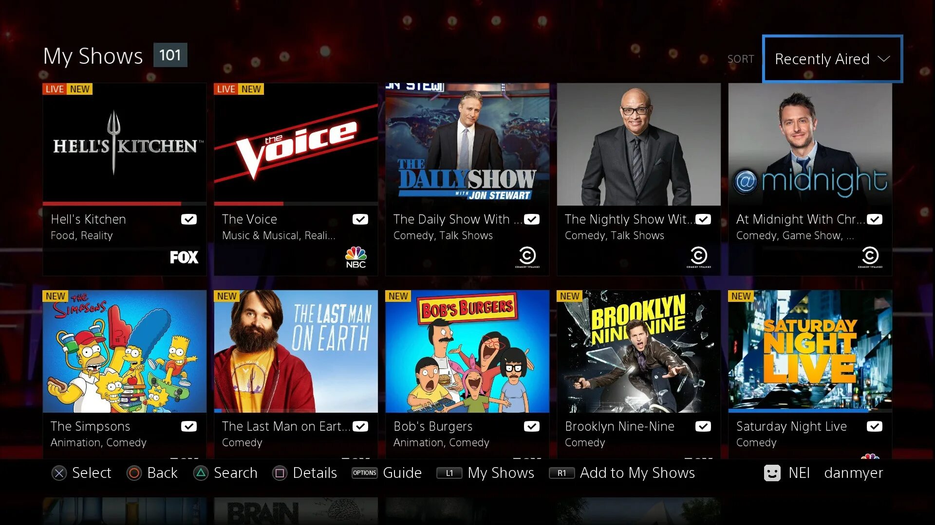 Show guides. PLAYSTATION TV.