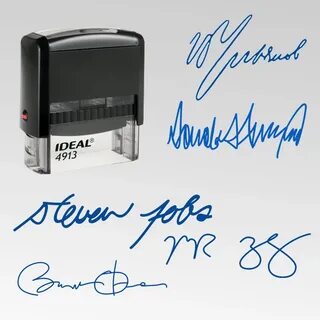 Штамп с подписью