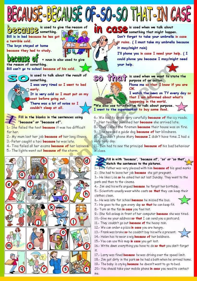 Because of that most of. Because because of worksheets. because because of упражнения. so because but although упражнения. предложения с because упражнения.