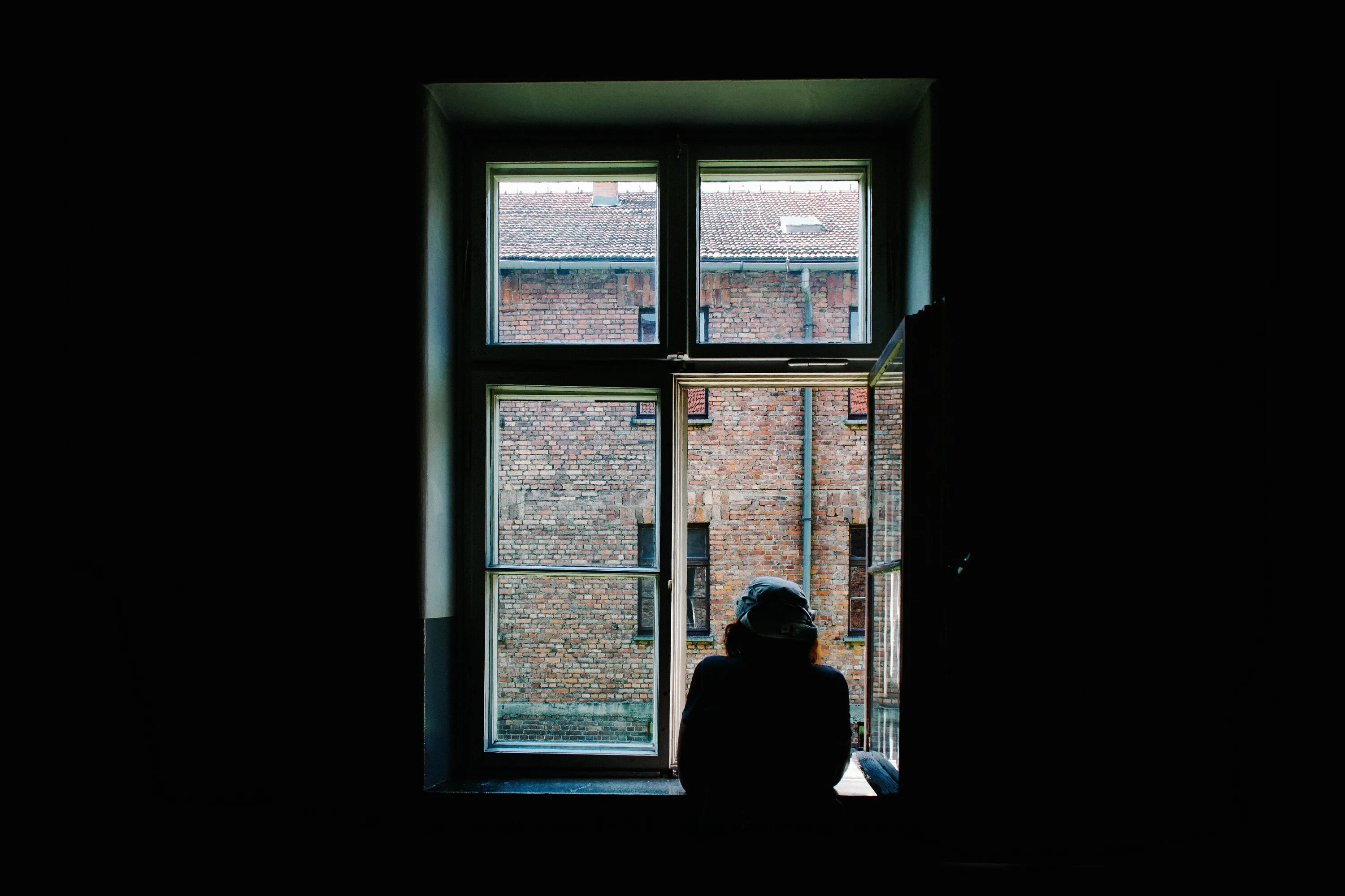 He the window in the room