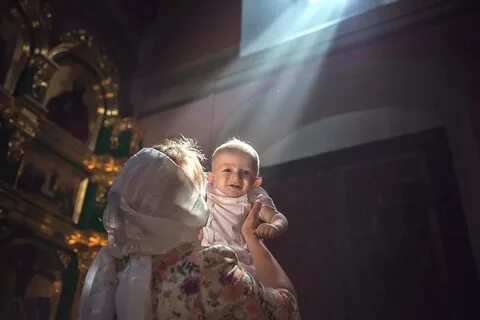 Были в храме на крещение