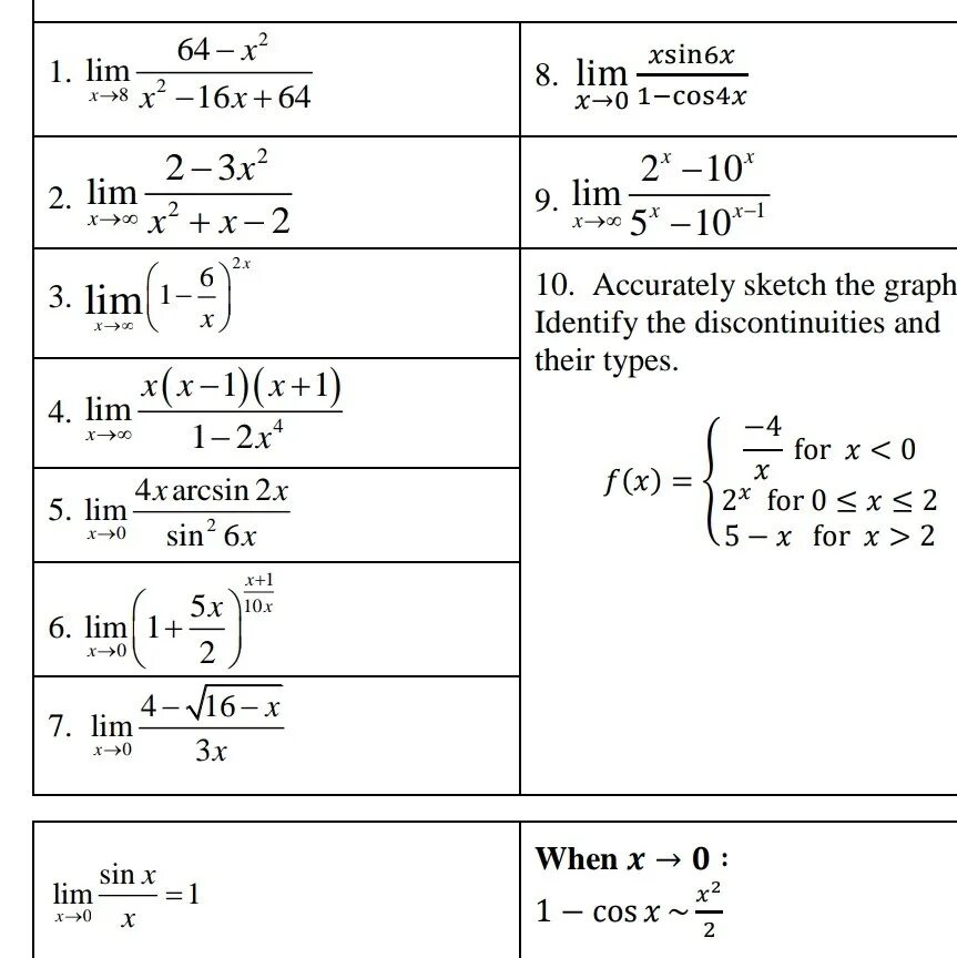 Lim 5x-8/2x2+2x3-3x. Lim (4x^2/(x^2+1))^x. Lim 5x+4/1-x. Lim 2x^3-2x^2/6x^3-4x^2.