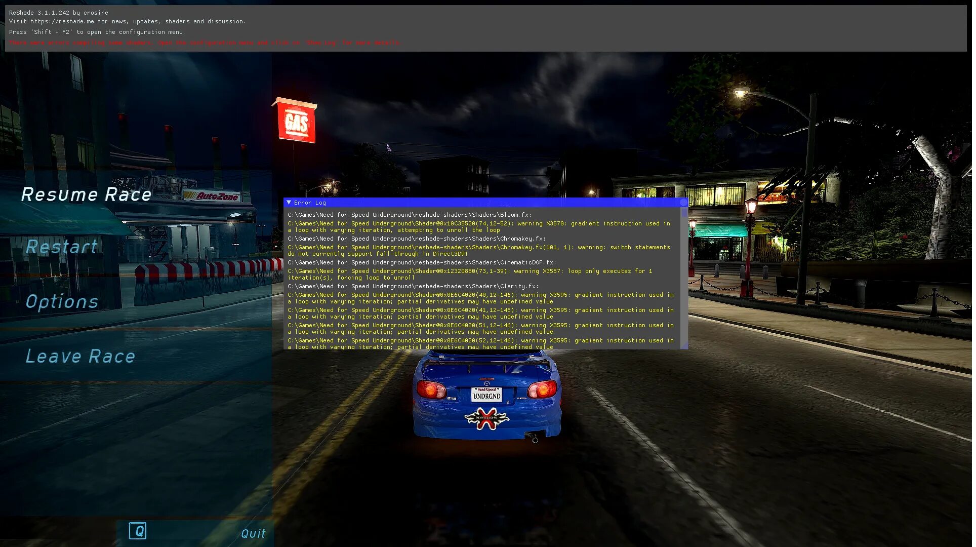 Настройка redux. Need for speed underground редукс. нфс underground 1 reshade. need for speed underground redux рабочий трейнер. reshade install on wrc.